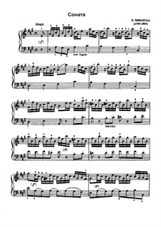 Sonata in A Major: For piano by Domenico Cimarosa