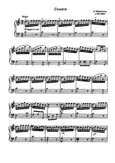 Sonata in C Major: For piano by Domenico Cimarosa