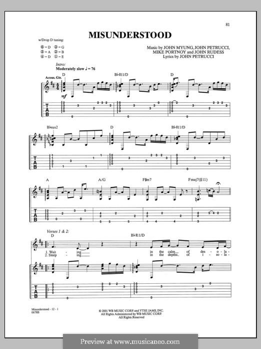 Misunderstood (Dream Theater): Misunderstood (Dream Theater) by John Petrucci