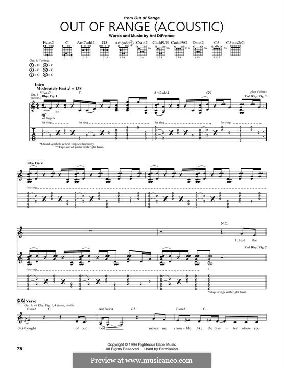 Out Of Range: Out Of Range by Ani DiFranco