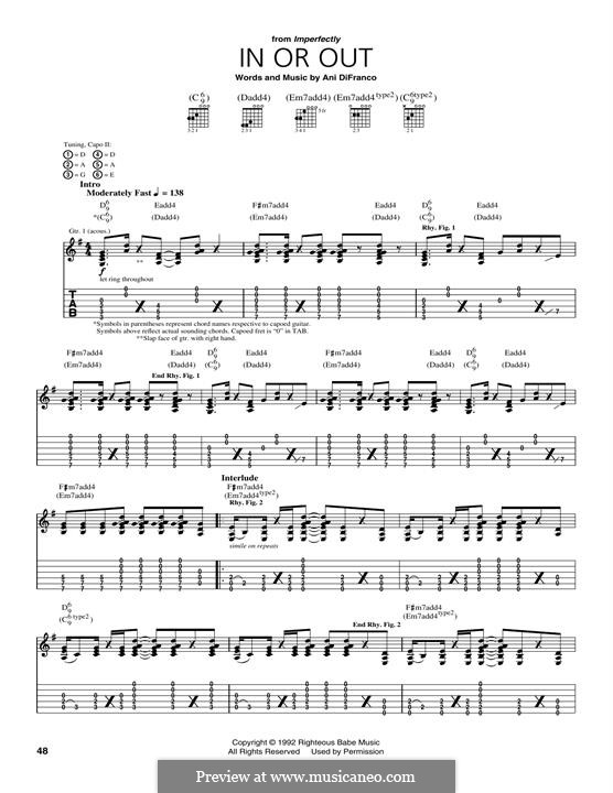 In Or Out: In Or Out by Ani DiFranco