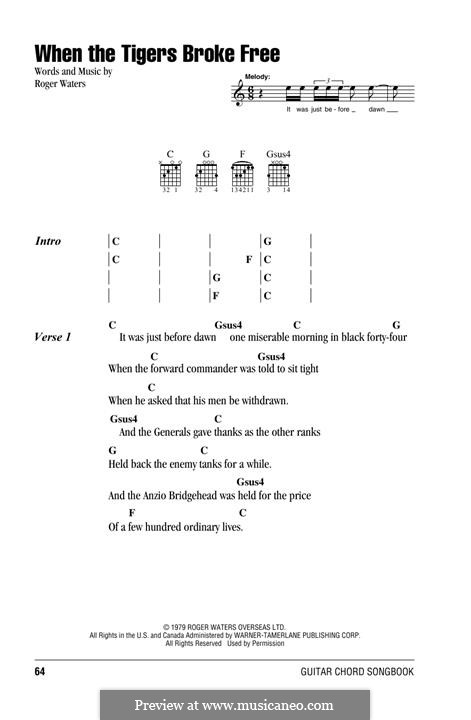When The Tigers Broke Free (Pink Floyd) by R. Waters on MusicaNeo