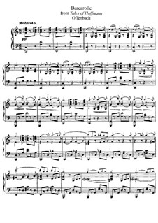 Barcarole: Version for flute and piano by Jacques Offenbach