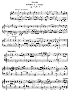 Two Sonatinas for Piano, Op.136: Sonatina No.2 by Carl Reinecke