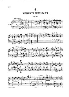 Six Musical Moments, D.780 Op.94: Musical moments No.1-3 by Franz Schubert