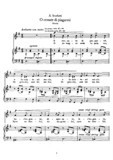 o cessate di piagarmi sheet music o cessate di piagarmi sheet music
