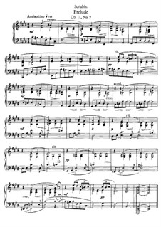 Twenty-Four Preludes, Op.11: Prelude No.9 by Alexander Scriabin