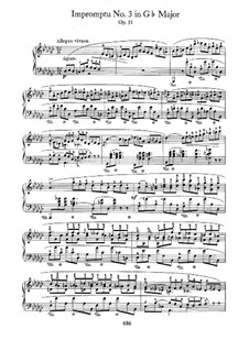 Impromptu No.3 in G Flat Major, Op.51: For piano by Frédéric Chopin