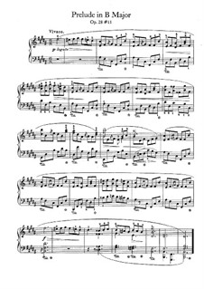 No.11 in B Major: For piano by Frédéric Chopin