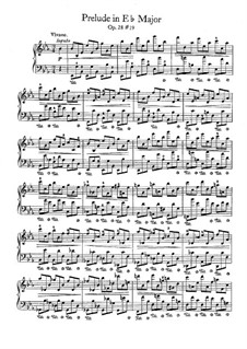 No.19 in E Flat Major: For piano by Frédéric Chopin