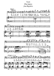 Pari siamo: For voice and piano by Giuseppe Verdi