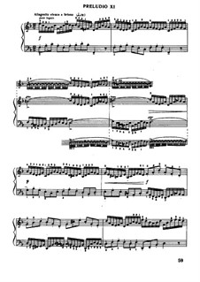 Prelude and Fugue No.11 in F Major, BWV 856: For piano (Edition by Mugellini) by Johann Sebastian Bach