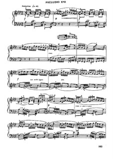 Prelude and Fugue No.17 in A Flat Major, BWV 886: For piano by Johann Sebastian Bach