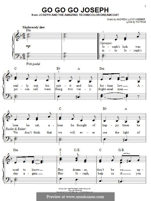 Go Go Go Joseph (from Joseph and The Amazing Technicolor Dreamcoat) by