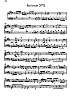 Prelude and Fugue No.18 in G Sharp Minor, BWV 887: For piano by Johann Sebastian Bach