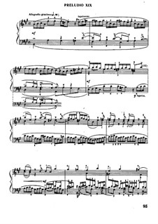 Prelude and Fugue No.19 in A Major, BWV 864: For piano by Johann Sebastian Bach
