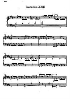 Prelude and Fugue No.23 in B Major, BWV 868: For piano by Johann Sebastian Bach