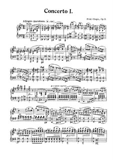 Complete Concerto: Version for piano (with fingering) by Frédéric Chopin