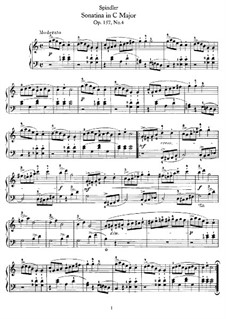 Sonatinas for Piano, Op.157: Sonatina No.4 in C Major by Fritz Spindler
