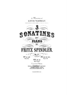Sonatinas for Piano, Op.157: Sonatina No.8 in E Minor by Fritz Spindler