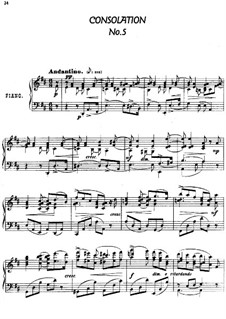 Twenty-Four Characteristic Pieces, Op.36: No.5 Consolation by Anton Arensky