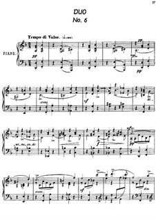 Twenty-Four Characteristic Pieces, Op.36: No.6 Duo by Anton Arensky