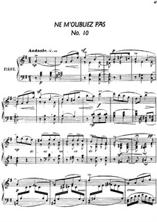 Twenty-Four Characteristic Pieces, Op.36: No.10 Ne m'oubliez pas (Forget Me Not) by Anton Arensky
