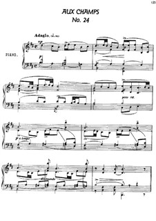 Twenty-Four Characteristic Pieces, Op.36: No.24 Aux champs (In the Field) by Anton Arensky