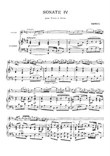 Sonata for Violin and Harpsichord in D Major, HWV 371 Op.1 No.13 by G.F