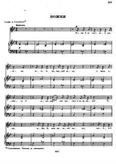 Songs and Romances (Book II): No.42 Legs by Alexander Dargomyzhsky