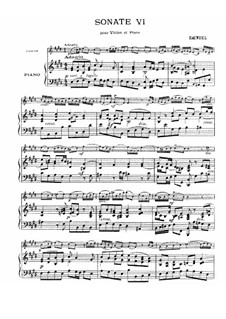 Sonata for Violin and Harpsichord in E Major, HWV 373 Op.1 No.15: Version for violin and piano – score, part by Georg Friedrich Händel