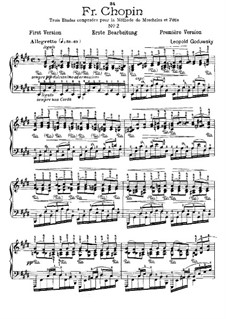 Trois Nouvelles Études (Three New Etudes): Etude No.2 in E Major (First Version) by Leopold Godowsky