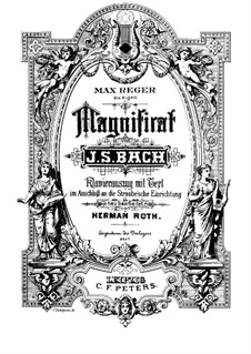 Magnificat in D Major, BWV 243: Piano-vocal score by Johann Sebastian Bach