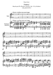 Fantasia for Piano in C Major 'Wanderer', D.760 Op.15: For two pianos four hands by Franz Schubert