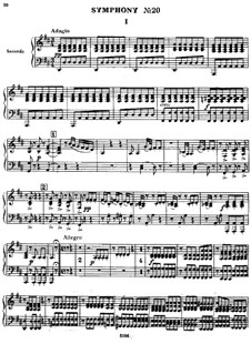 Symphony No.73 in D Major 'The Hunt', Hob.I/73: Version for piano four hands by Joseph Haydn