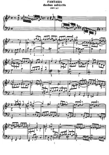 Fantasia in G Minor, BWV 917: For piano by Johann Sebastian Bach