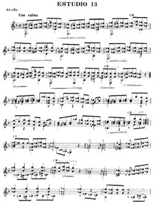 Twelve Etudes, Op.6: Etude No.9 by Fernando Sor