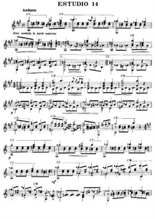 Twelve Etudes, Op.6: Etude No.12 by Fernando Sor