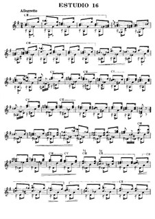 Twelve Etudes, Op.29: Etude No.11 by Fernando Sor