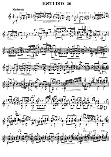 Twelve Etudes, Op.29: Etude No.5 by Fernando Sor