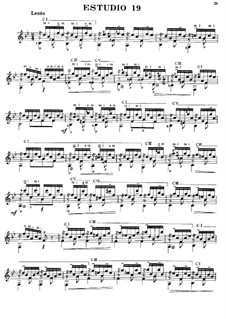 Twelve Etudes, Op.29: Etude No.1 by Fernando Sor
