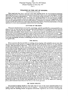 Practical Singing Tutor for All Voices, Op.474: Singing Tutor for Mezzo-Soprano or Alto. Movement I by Franz Wilhelm Abt