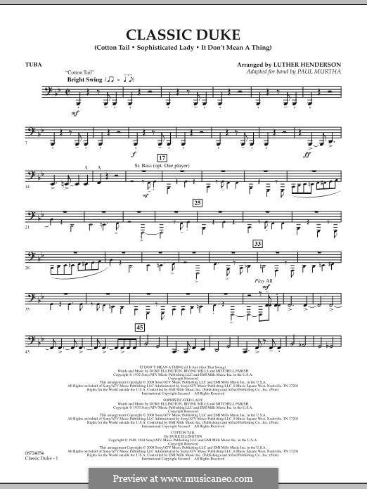 Classic Duke: Tuba part by Duke Ellington