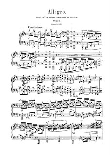 Allegro in B Minor, Op.8: For piano by Robert Schumann