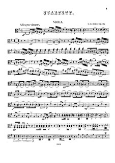 String Quartet in E Minor, Op.25: Viola part by Ernst Richter