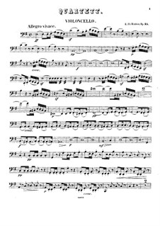 String Quartet in E Minor, Op.25: Cello part by Ernst Richter