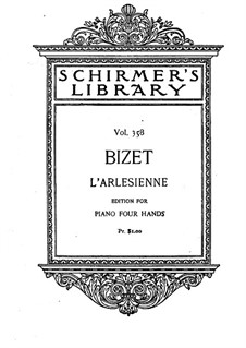 Suite I: For piano four hands by Georges Bizet