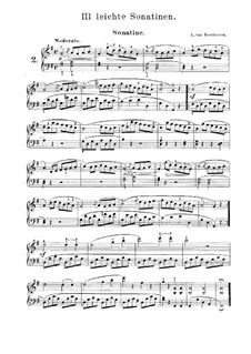 Three Easy Sonatinas: Sonatina No.2 by Ludwig van Beethoven