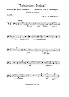 Sæterjentens Søndag (The Herdgirl's Sunday): Arrangement for string quintet  – double bass part by Ole Bull