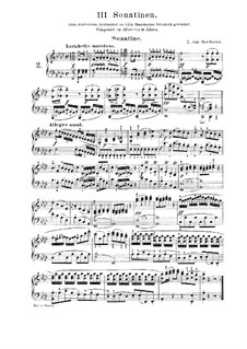 Three Sonatinas for Piano, WoO 47: Sonatina No.2 in F Minor (with fingering) by Ludwig van Beethoven